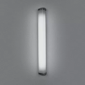 Artemide Decorative бра Telefo 50, белое стекло, выс 50см, 2x11W фл (G 23), блест хром