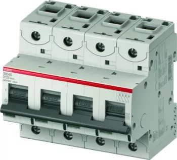 Автоматический выключатель ABB S800C, 4 полюса, 100A, тип D, 10kA