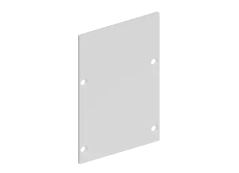 Боковая  глухая заглушка для профиля DN18516 Цвет:Белый матовый, RAL9003,Серия:DN8ALE