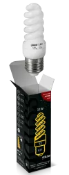 Лампа компактно - люминисцентная Gauss CFL_A 11W, E14, 4200K, спираль T2, 102x32 220V