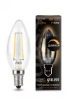 Лампа Gauss Black Filament Свеча 5W 420lm 2700К Е14 диммируемая LED 220V (фото 3)