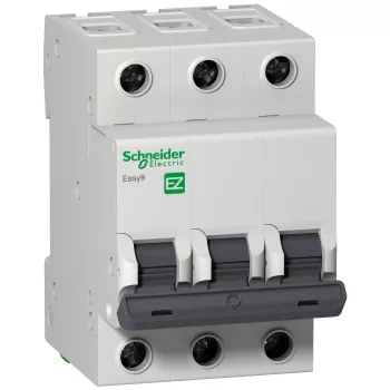 Автоматический выключатель Schneider Electric Easy9, 3 полюса, 63A, тип C, 4,5kA