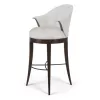 Cristopher Guy стул, 54х57х106см, кожа-Casanova white ivory, дерево Java  Cafe` Varnish