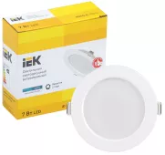 Светильник LED ДВО 1611 белый круг 7Вт 4000К IP20 IEK