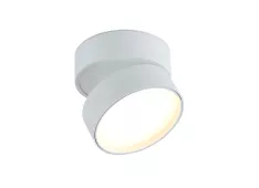 Donolux LED Bloom св-к накладной поворотный, 18Вт, D120хH82мм, 1245Лм, 120°, 3000К, IP20, Ra >90 бел