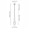 Bover светильник подвесной Slend 01, 1x6W LED GU10 D7.5см H65/200см, черный глянец (фото 2)