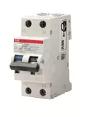 Автоматический выключатель дифференциального тока (АВДТ) ABB DS201 new, 20A, 30mA, тип AC, кривая отключения B, 2 полюса, 6kA, электро-механического типа, ширина 2 модуля DIN