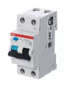Автоматический выключатель дифференциального тока (АВДТ) ABB DSH201 R, 10A, 30mA, тип AC, кривая отключения C, 2 полюса, 4,5kA, электро-механического типа, ширина 2 модуля DIN