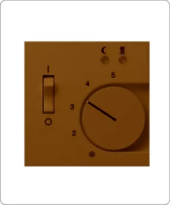 Терморегулятор для тёплого пола Jung CD, коричневый