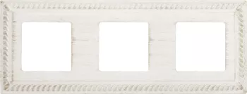 Рамка Fede Sevilla на 3 поста, универсальная, white decape