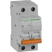 Автоматический выключатель Schneider Electric Domovoy, 2 полюса, 50A, тип C, 4,5kA