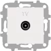 Розетка телевизионная простая ABB Zenit 1-й разъем, белый