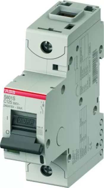 Автоматический выключатель Abb S800, 1 полюс, 100A, тип C, 10kA