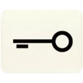 Окошко с символом для KO-клавиш; символ ключ , слоновая кость 33T Jung