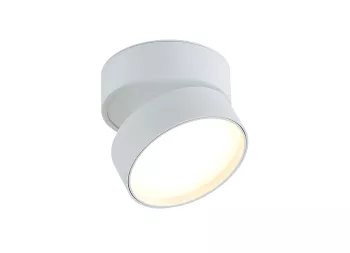 Donolux LED Bloom св-к накладной поворотный, 18Вт, D120хH82мм, 1245Лм, 120°, 3000К, IP20, Ra >90 бел