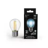 Лампа Gauss Black Filament Шар 5W 450lm 4100К Е27 LED 220V (фото 1)