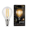 Лампа Gauss Black Filament Шар 7W 550lm 2700К Е14 LED 220V (фото 2)