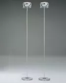 Aureliano Toso Торшер Aura, хрусталь, разм. 29х185см, 1x250W R7s 114mm, хром + база из стекла