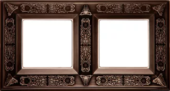Рамка Fede Granada на 2 поста, универсальная, copper