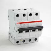 Автоматический выключатель Abb SH200, 4 полюса, 25А, тип C, 6kA