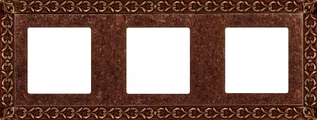 Рамка Fede San Sebastian на 3 поста, универсальная, rustic copper