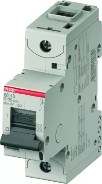 Автоматический выключатель Abb S800, 1 полюс, 100A, тип D, 10kA