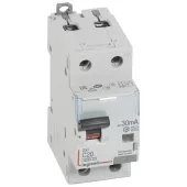 Автоматический выключатель дифференциального тока (АВДТ) Legrand DX3, 20A, 30mA, тип A, кривая отключения C, 2 полюса, 6kA, электро-механического типа, ширина 2 модуля DIN