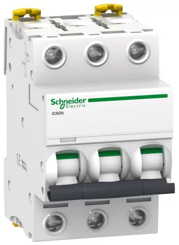 Автоматический выключатель Schneider Electric Acti9 iC60N, 3 полюса, 20A, тип C, 6kA