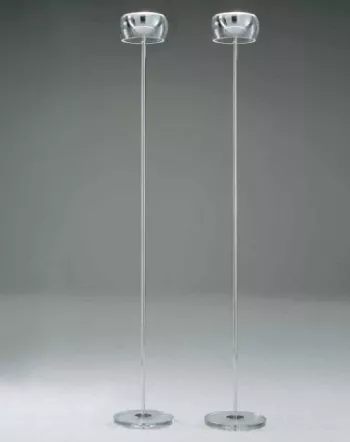 Aureliano Toso Торшер Aura, хрусталь, разм. 29х185см, 1x250W R7s 114mm, хром + база из стекла