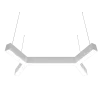 Donolux подвесной светодиодный светильник, 57,6 Ватт, 3960Lm, 4000К, IP20, 490х835мм, H73мм, RAL9003 (мат.белый) (фото 1)