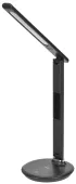 Светильник светодиодный настольный 2011 7Вт на подставке QI-заряд USB-выход кожа черный IEK