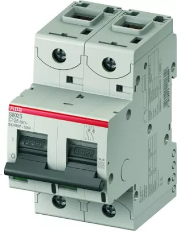 Автоматический выключатель ABB S800C, 2 полюса, 100A, тип C, 10kA