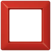Рамка 1-кратная для вертикальной и горизонтальной установки; термопласт, красная AS581BFRT Jung