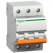 Автоматический выключатель Schneider Electric Domovoy, 3 полюса, 50A, тип C, 4,5kA