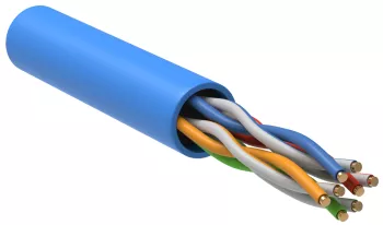 ITK Витая пара U/UTP кат.5E 4х2х24AWG PVC синий (305м)