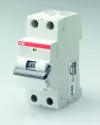 Автоматический выключатель дифференциального тока (АВДТ) ABB DS202 C, 10A, 30mA, тип A, кривая отключения B, 2 полюса, 6kA, электро-механического типа, ширина 2 модуля DIN