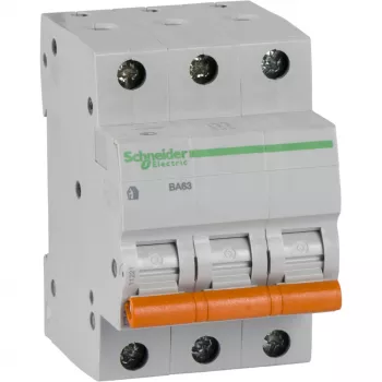 Автоматический выключатель Schneider Electric Domovoy, 3 полюса, 6A, тип C, 4,5kA