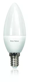 Voltega SIMPLE Лампа светодиодная свеча 6W Dim Е14 4000К мат.стекло