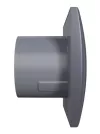 Вентилятор осевой вытяжной с обратным клапаном D 100, декоративный  AURA 4C dark gray metal DICITI